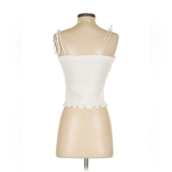 Abercrombie💗Cotton white Smocked top - Picture 5 of 5